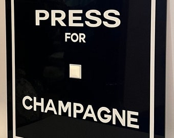 Press For Champagne Doorbell Button