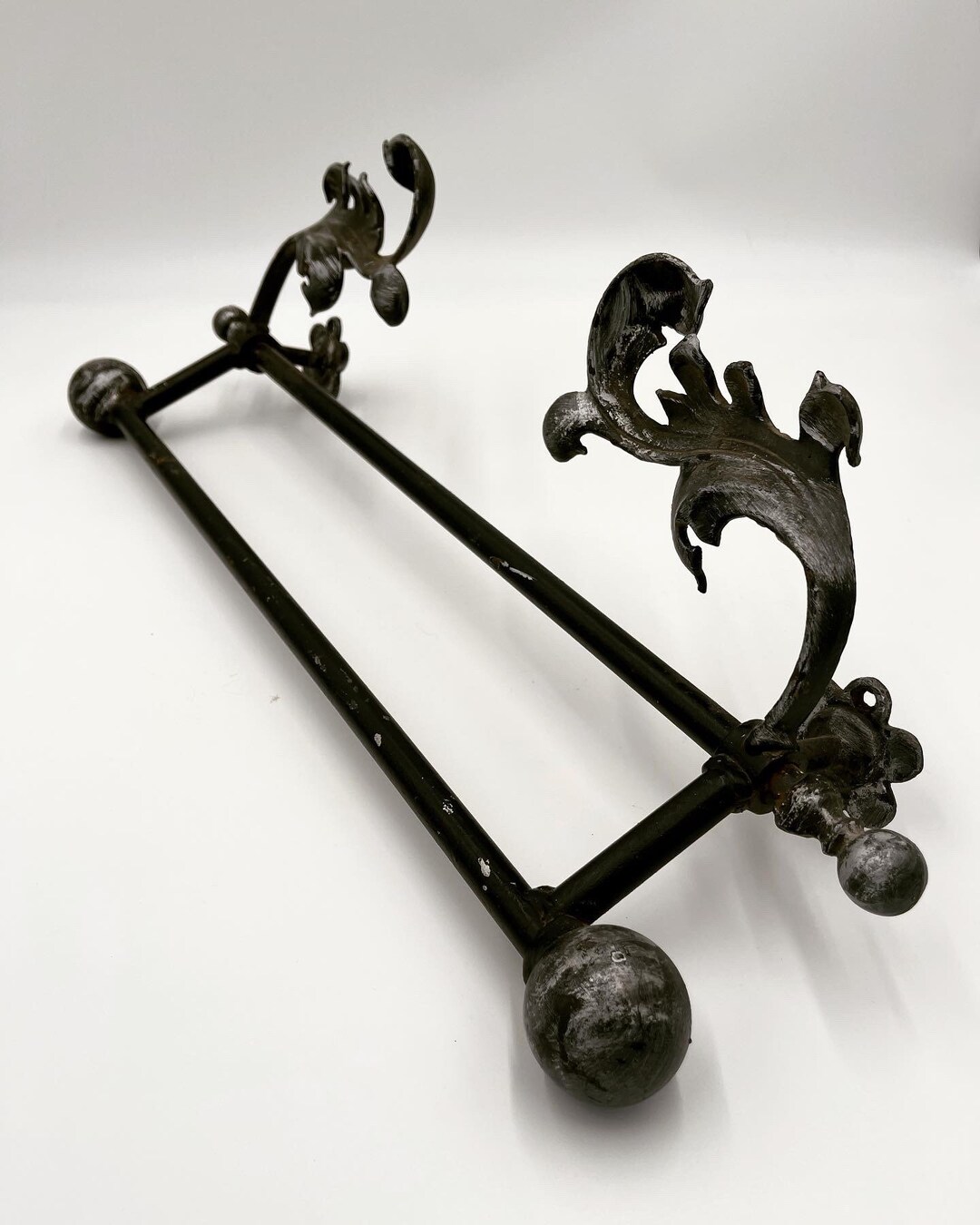 Vintage Decorative Wrought Iron Wall Hanger Etsy