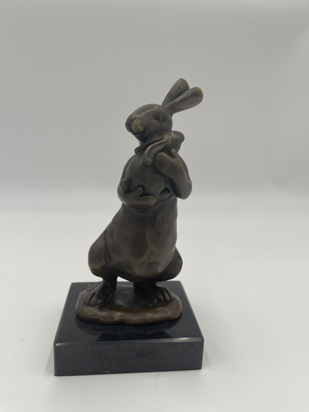 Bronze Cast Rabbit Holding Her Baby Signed Milo - Etsy