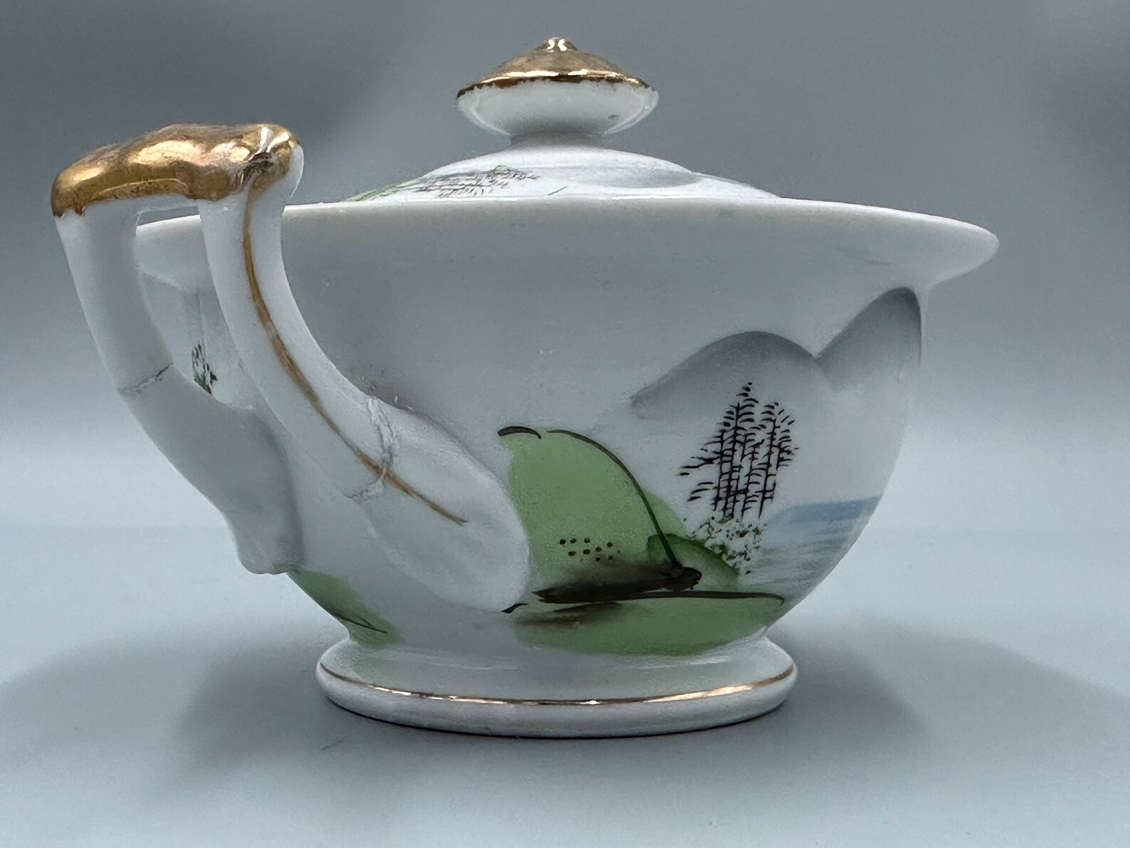 Vintage Japanese Lithophane Geisha Tea Set Etsy