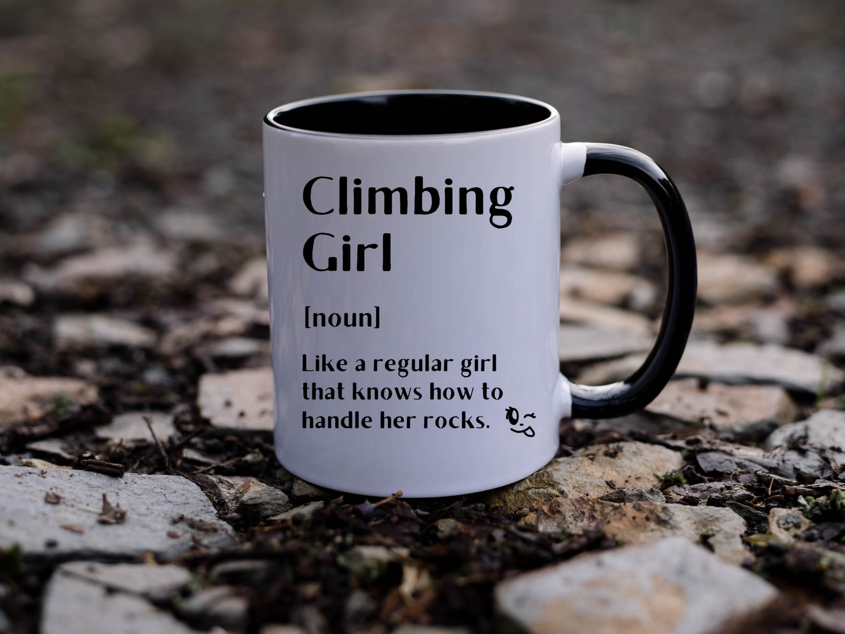 Climbing Girl Mug Rock Climber Gift Rock Climber Coffee Mug Etsy