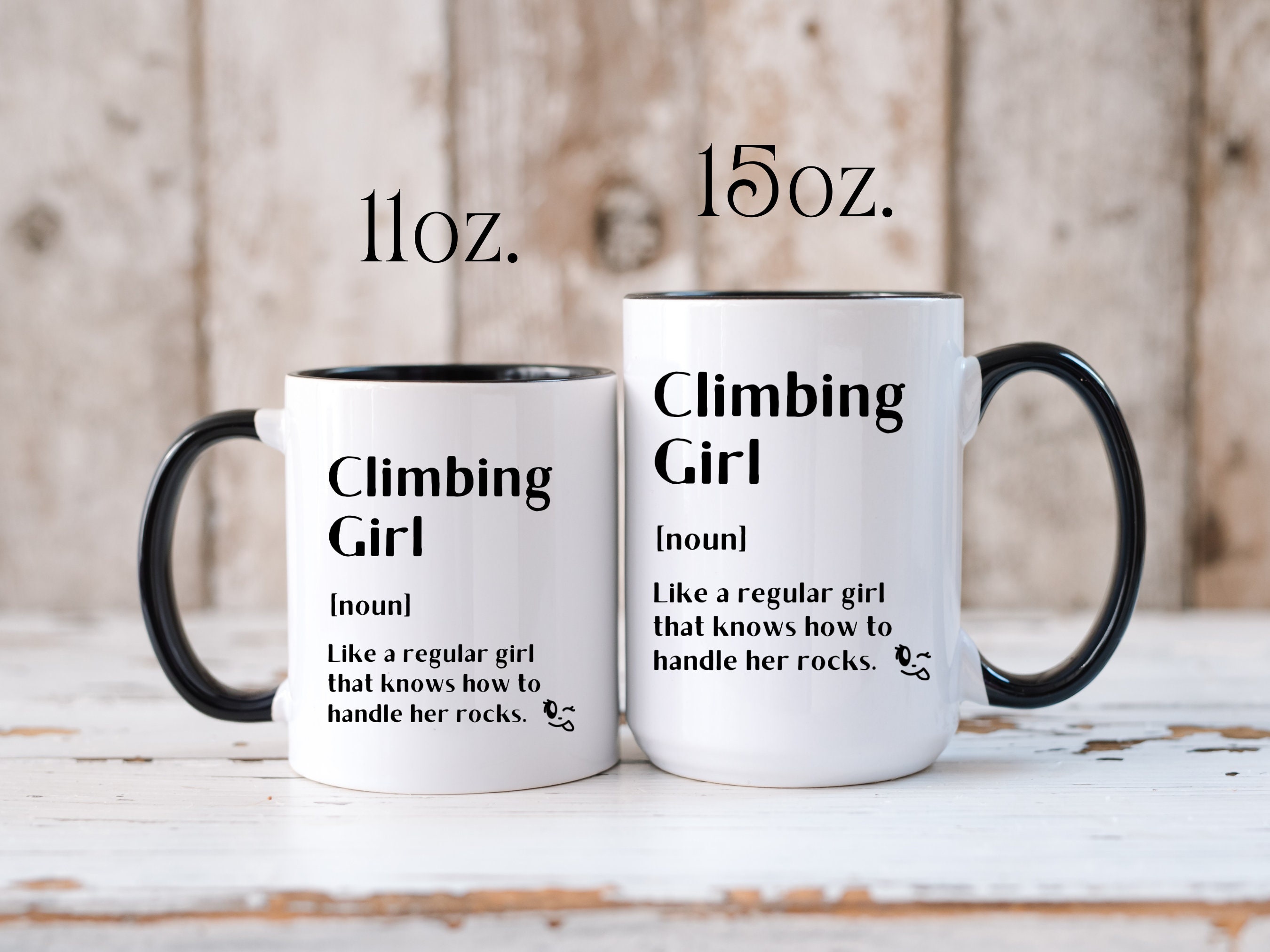 Climbing Girl Mug Rock Climber Gift Rock Climber Coffee Mug Etsy