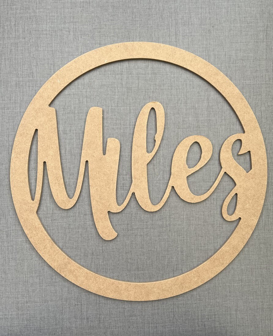 MDF Personalised Round Sign Small 30cm to Xlarge 90cm - Etsy