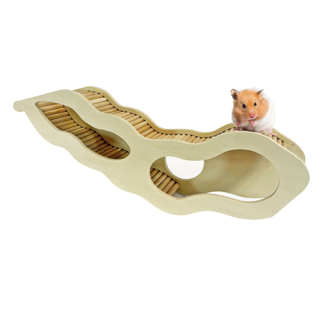 Picture of Underground Cave Fun & Unique Cage Accessory for Dwarf Hamsters, Golden ...