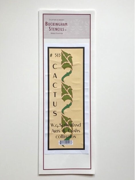 Cactus Border Stencil