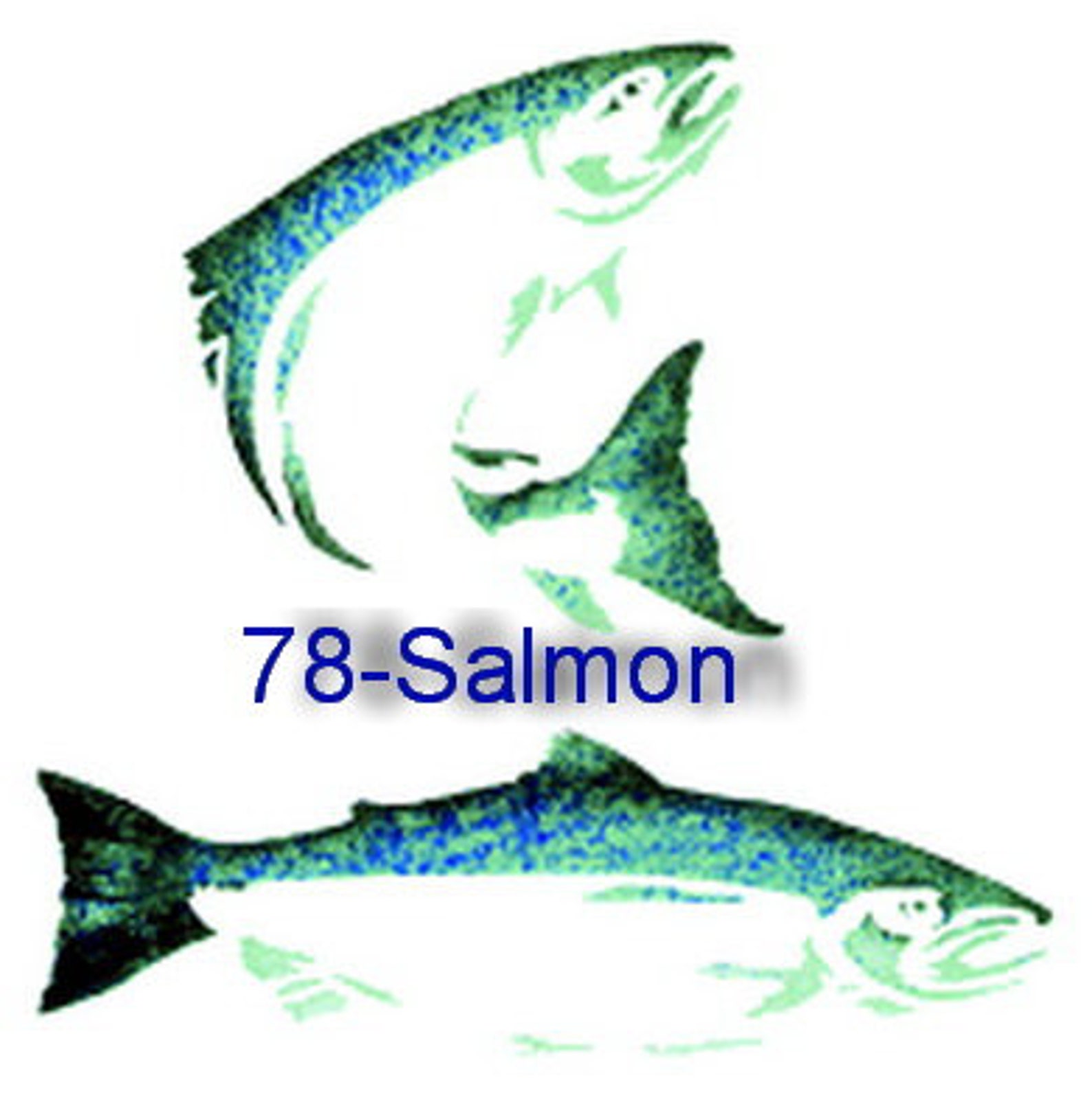 Salmon Stencil - Etsy