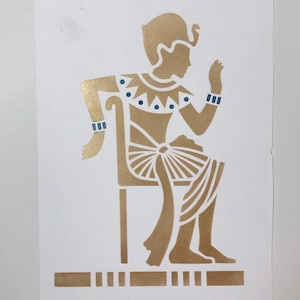 Egyptian Pharaoh Stencil