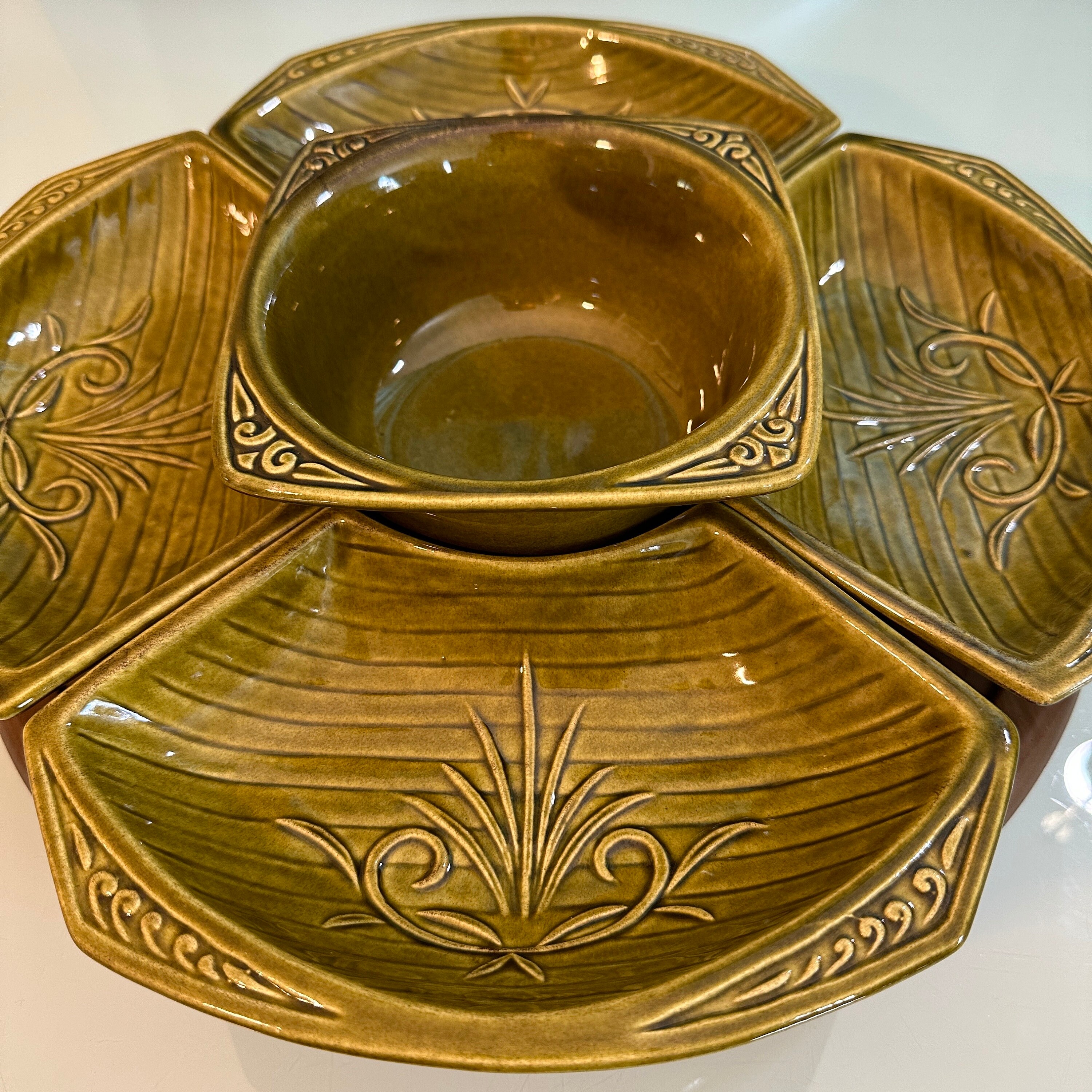 MCM Chip and Dip Lazy Susan Vintage California Originals USA Etsy