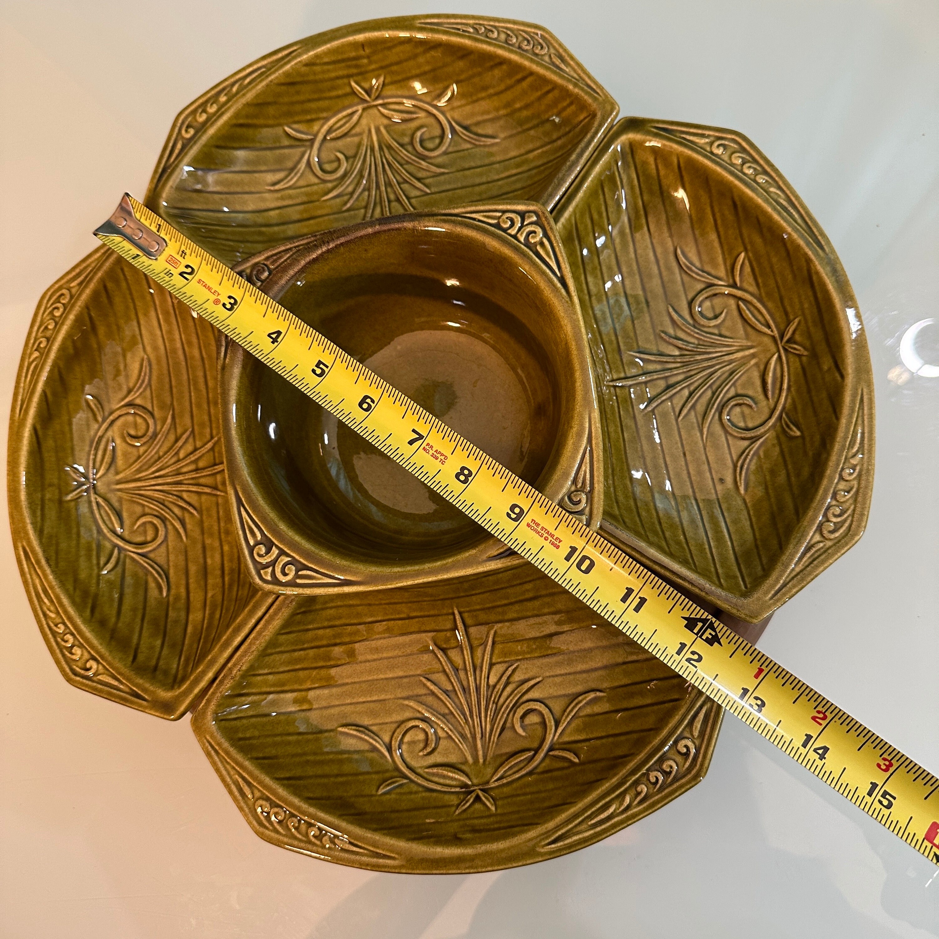 MCM Chip and Dip Lazy Susan Vintage California Originals USA Etsy