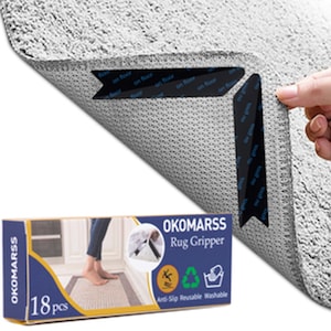 Rug Tape Carpet Corner Grippers: 10 PCS Non Slip Rug Gripper for Hardwood  Floors Anti Slip Rug Grip Carpet Stickers for Area Rugs - Adhesive Rug Pads