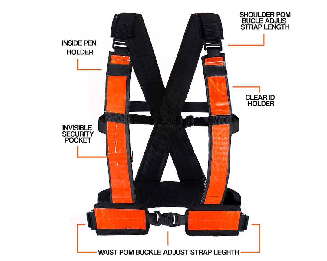 Safety Vest Reflective Straps Etsy