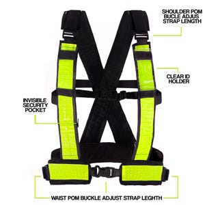 Safety strap reflective vest