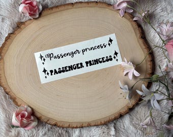 Passenger Princess Decal, Car Decal, Passenger Princess, Holographic Decal, Holographic Car Decal, Passenger Princess Sticker, Car Sticker