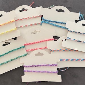 Friendship Bracelets, Set of 2 Friendship Bracelets, Braided Friendship Bracelets, Summer Theme Friendship Bracelets