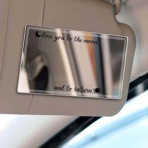 Car Decal, Love You To The Moon And To Saturn, Moon Decal, Car Sticker, Car Mirror Sticker, Car Mirror Decal, Mirror Sticker, Mirror Decal