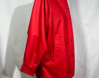 Red 1980’s Braefair jacket made in Hong Kong, new old stock! Size 10 in vintage- It’s 80s mom wanted to be Michael Jackson’s thriller vibes!