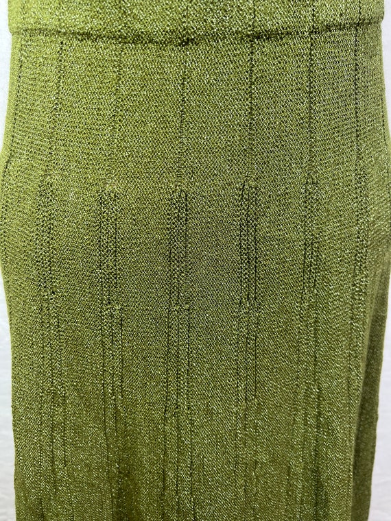 Cozy, green, classic knit, sweater, set vintage c… - image 6
