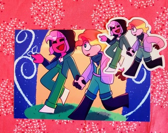 Llorumi (Postcard and Stickers)
