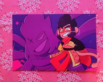 Monkie Kid: postal de macaco