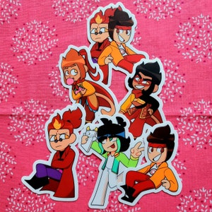 Monkie Kid: Mk, Red Son, Mei, Macaque, and Wukong Sticker