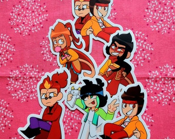 Monkie Kid: Mk, Red Son, Mei, Macaque, and Wukong Sticker
