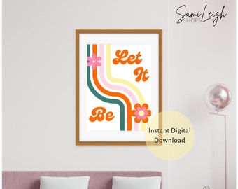 PRINTABLE WALL ART, printable art, digital art, digital download, downloadable art prints, retro wall art, dorm wall decor, dorm decor