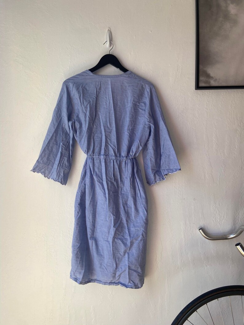 Preloved Blue Coastal Grandma Robe Etsy