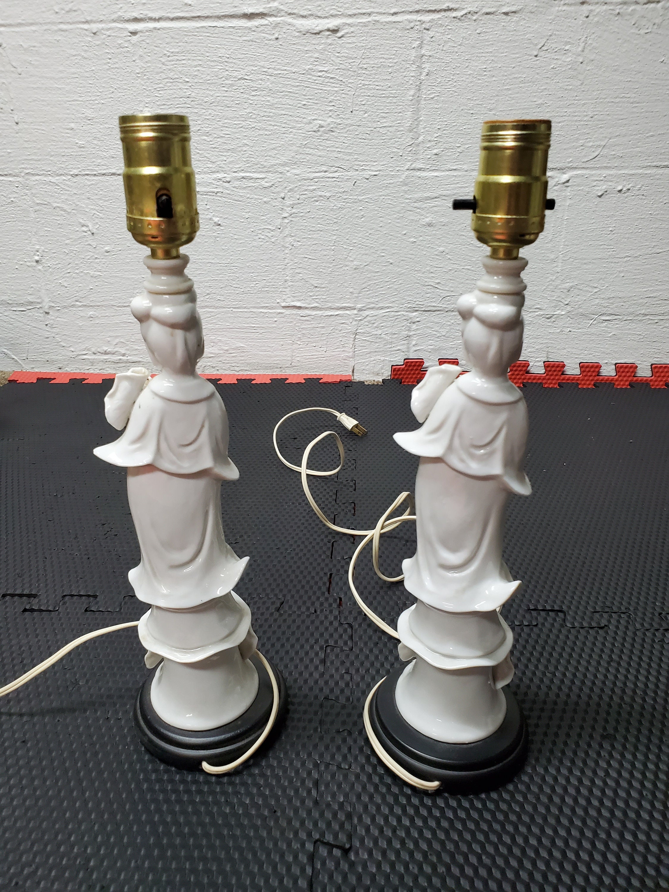 Vintage Japanese Porcelain GEISHA Lamps Etsy