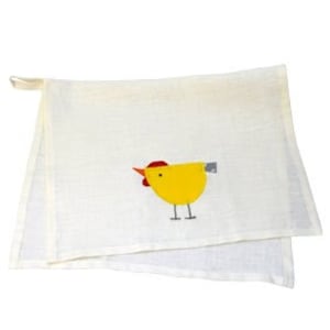 Handtuch Huhn von Helina Tilk