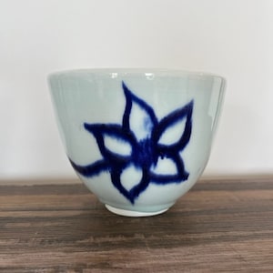 White Bowl with Flower Motif