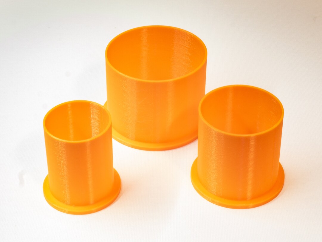 Open Cup Set 3 With Rim Actylic Pour Cup Acrylic Pouring Tools, Fluid