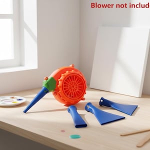 World's smallest blower New Set of 4 Straight Straw Nozzle Attachments -Acrylic Paint Pouring / Fluid Art