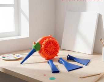 World's smallest blower New Set of 4 Straight Straw Nozzle Attachments -Acrylic Paint Pouring / Fluid Art