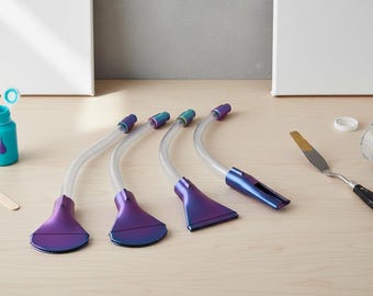 Nuovo set di 4 ugelli a cannuccia dritti - Versamento di vernice acrilica / Fluid Art