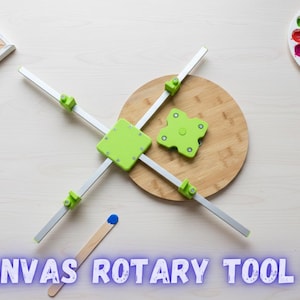 Canvas rottary tool with magnetic plate Acrylic pouring up to 35" width