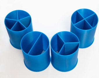 Ensemble de 4 gobelets ouverts avec rebord Actylic pour tasse Outils de coulée d'acrylique, fournitures de coulée d'art fluide