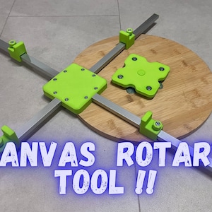 Canvas rottary tool with magnetic plate Acrylic pouring up to 35 width image 1