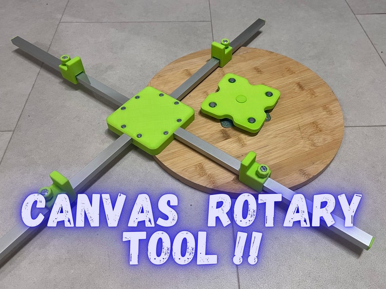 Canvas rottary tool with magnetic plate Acrylic pouring up to 35 width image 1
