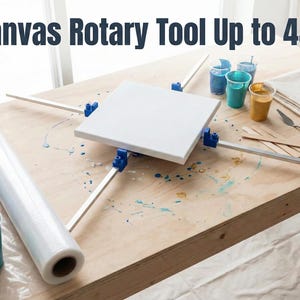 XXL Canvas rotary tool Acrylic pouring up to 45" width