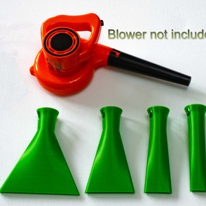 Set of 4 Straight Straw Nozzle for World's smallest blower New Attachments -Acrylic Paint Pouring / Fluid Art