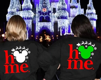 HOME Svg, Home for Christmas svg, Mickeys Very Merry Christmas svg, Mickey's Christmas Party - Svg, Dxf, Eps and Png Included