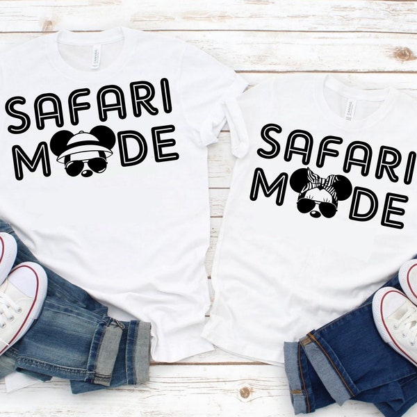 Safari Mode Svg, Animal Kingdom Family Shirts, Family Vacation 2023 SVG, Dxf, Eps and Png files included- Cutting Machine Ready -Print Ready