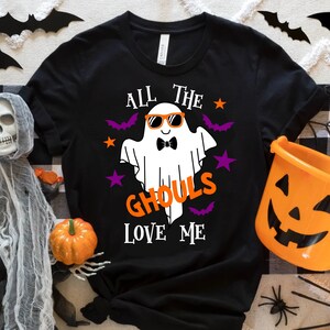 All The Ghouls Love Me SVG, Boys Halloween Shirt svg, Boys Halloween design -  Svg cut file and clip art for Personal and commercial use