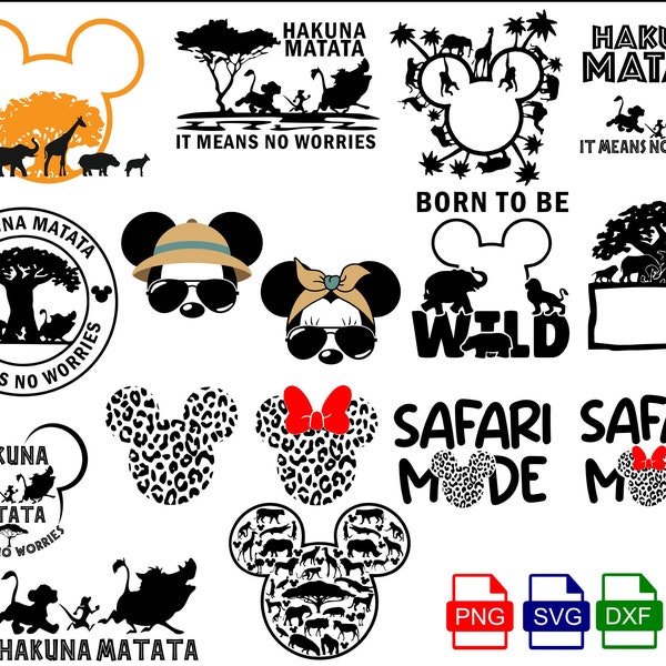 Animal Kingdom Svg Bundle, Animal Kingdom PNG, Animal Kingdom Family Shirts, Svg, Dxf, Eps and Png files included- Cutting Machine, Print