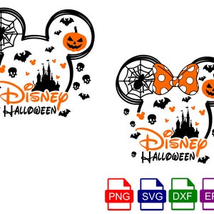 Mickeys Not So Scary Halloween-svg, Mickeys Halloween Party-svg-, dxf-, eps- en png-bestanden inbegrepen