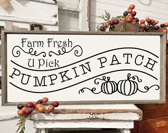 Pumpkin Patch SVG, Fall Sign SVG, Fall png, svg, dxf, eps and png files included cameo, cricut