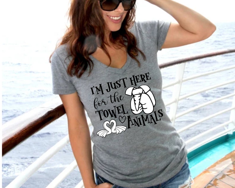 I'm Just Here for the Towel Animals SVG for Silhouette and Etsy