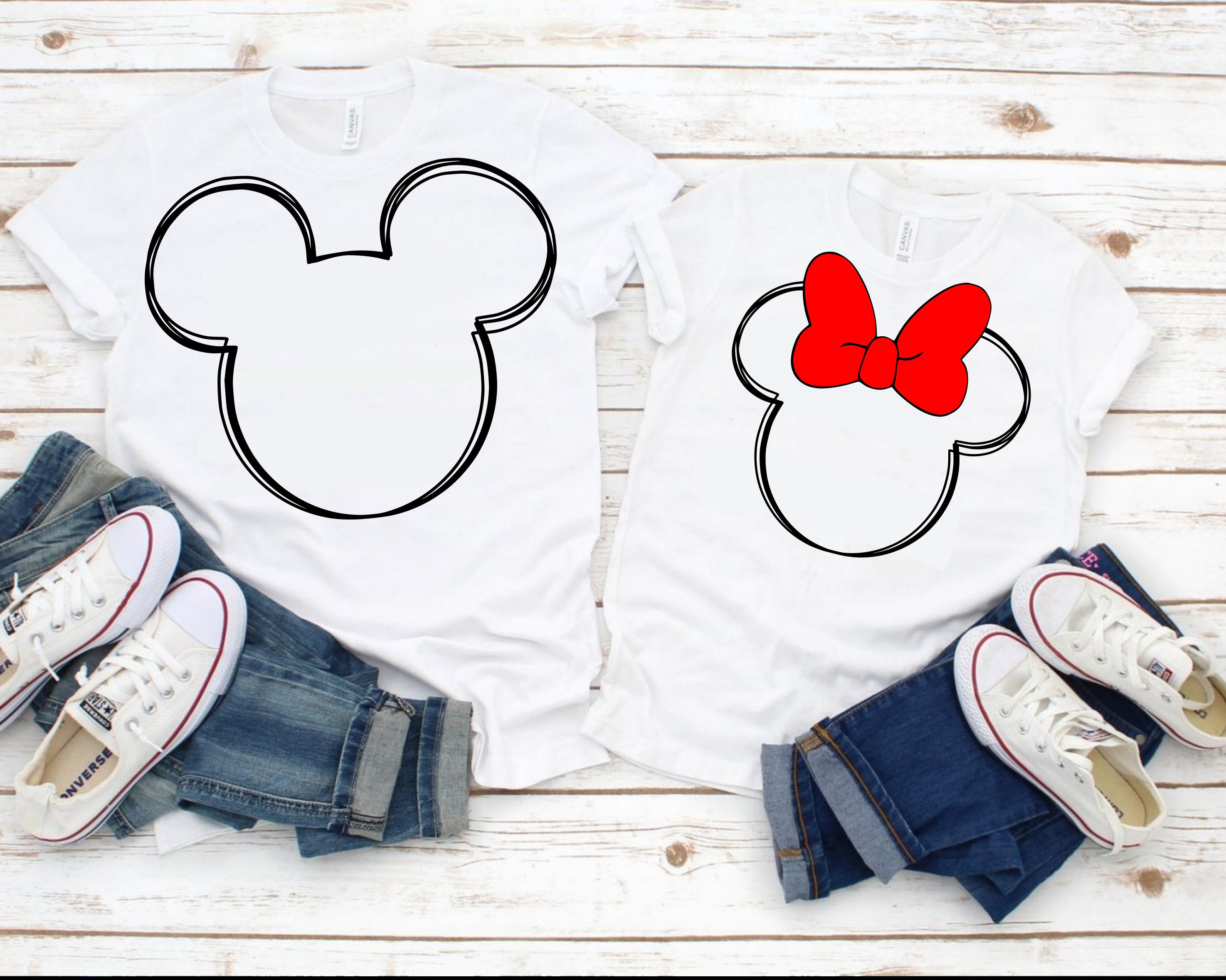 Mickey Mouse and Minnie Mouse Head Mickey Head Scribble Etsy