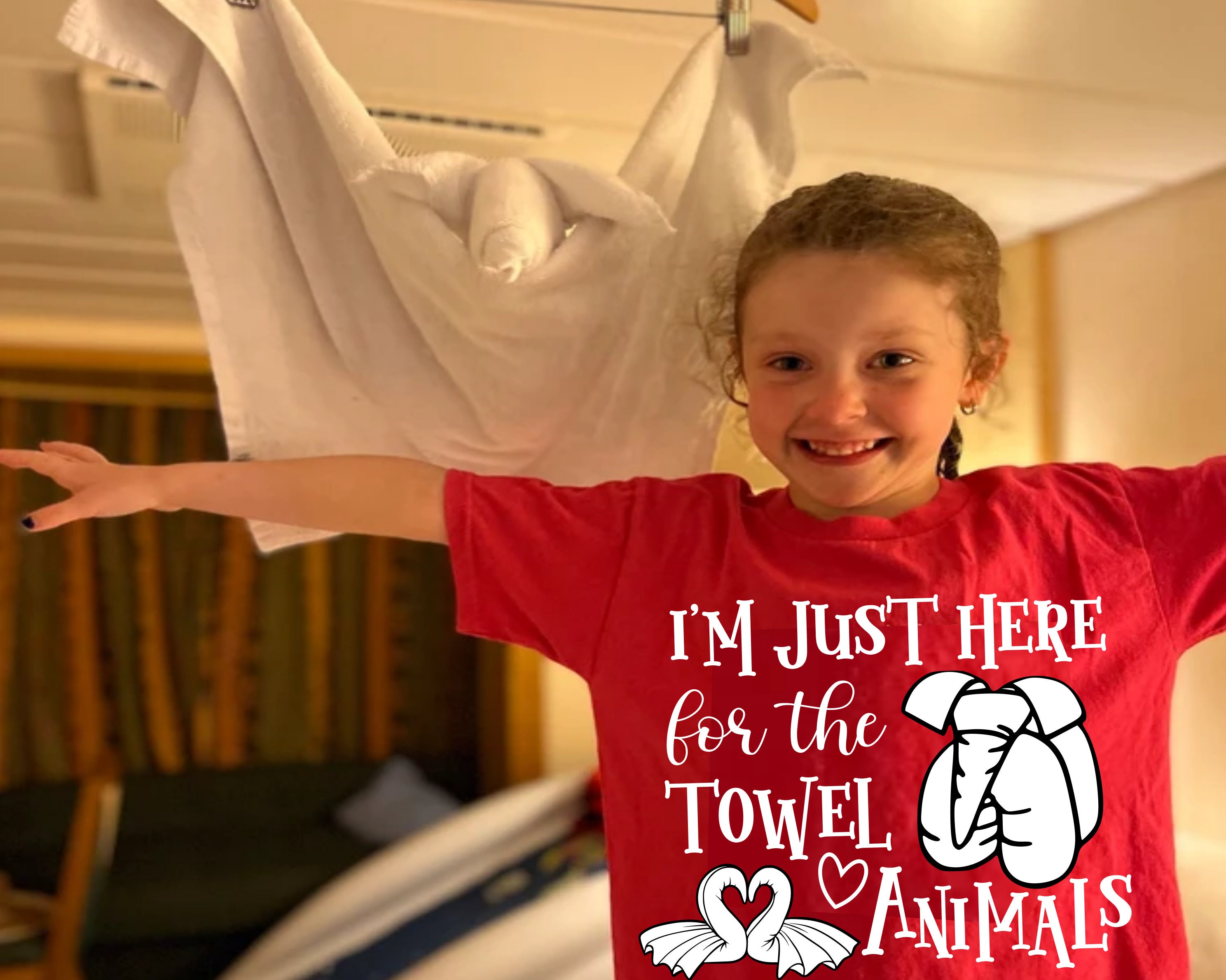 I'm Just Here for the Towel Animals SVG for Silhouette and Etsy