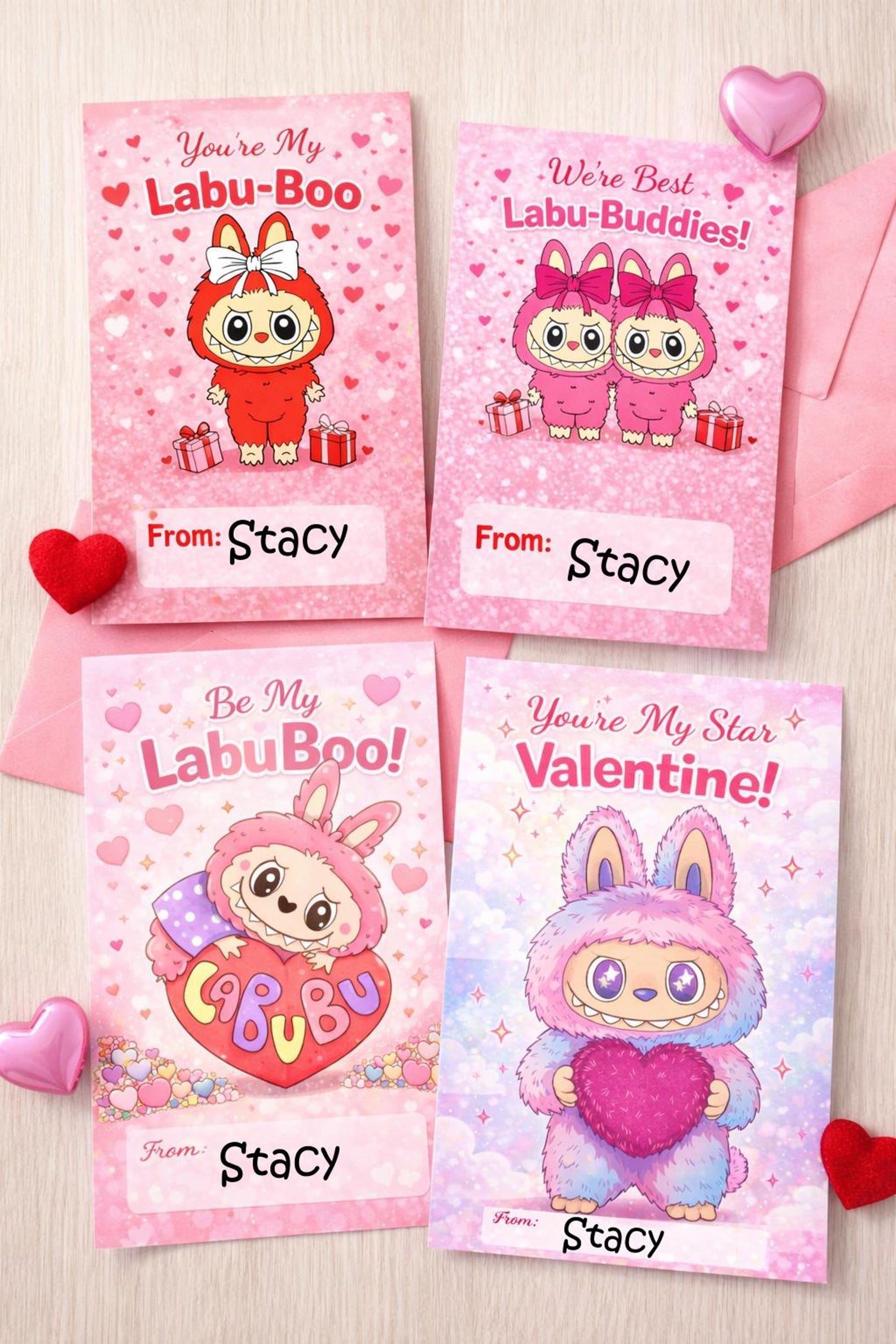 Labu Us Labu Monsters Valentine's Day Cards, Printable Kids Valentine Cards ...
